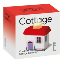 Kerzenhalter COTTAGE aus Keramik – Kerzenständer in Hausform