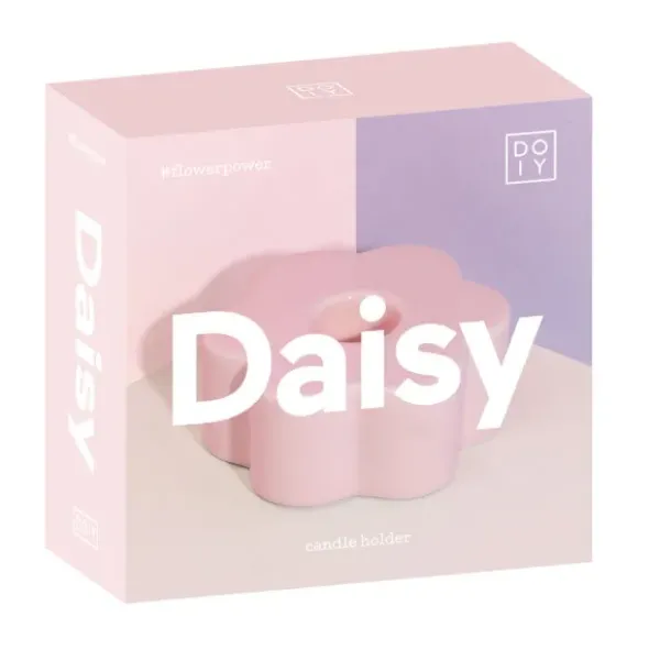 Kerzenhalter Daisy Gänseblümchen rosa
