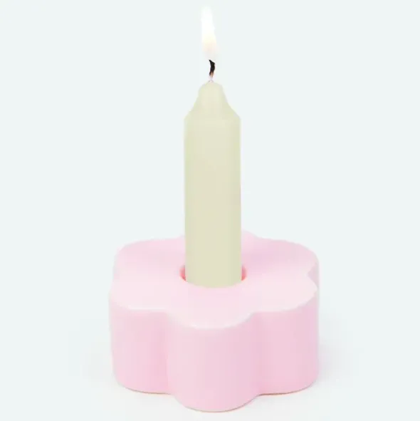 Kerzenhalter Daisy Gänseblümchen rosa