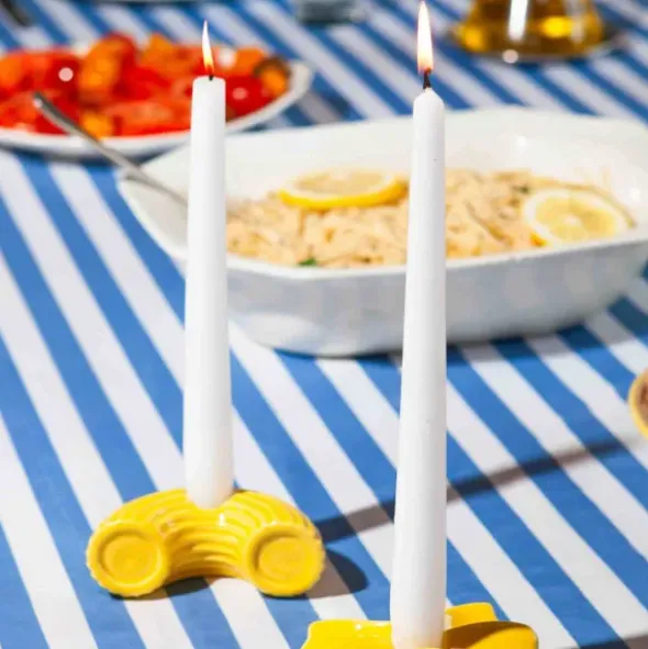 Kerzenhalter Macaroni aus Keramik