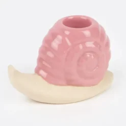 Kerzenhalter Schnecke rosa