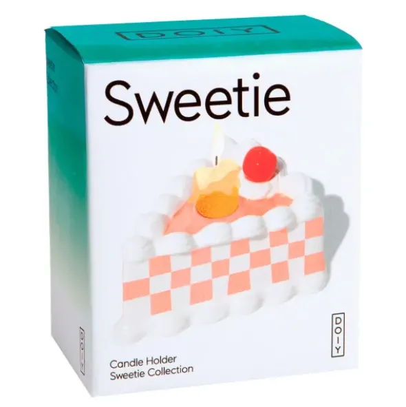 Kerzenhalter Sweetie Tortenstück - Keramik