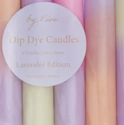 Kerzen im Set - Stabkerzen 6 Stück LAVENDER EDITION, Lavendel
