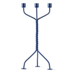 Kerzenleuchter TWISTED blau