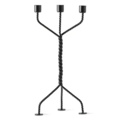 Kerzenleuchter TWISTED schwarz