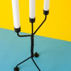 Kerzenleuchter TWISTED schwarz