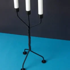 Kerzenleuchter TWISTED schwarz