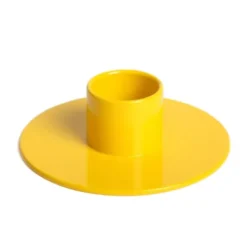 Kerzenständer POP - Kerzenhalter für Stabkerzen, sonnengelb
