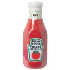 Ketchup Socken – Lustige Socken im Tomatenketchup Style, Gr. 36 - 45