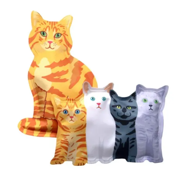 Kühlpads 2er Set KATZEN - weiche Kühl-Gelpads für Lunchbox & Kühltasche