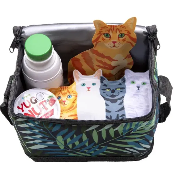 Kühlpads 2er Set KATZEN - weiche Kühl-Gelpads für Lunchbox & Kühltasche