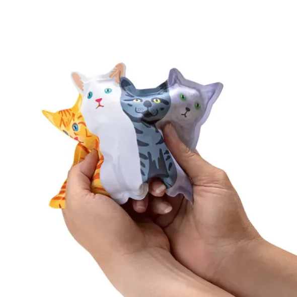 Kühlpads 2er Set KATZEN - weiche Kühl-Gelpads für Lunchbox & Kühltasche