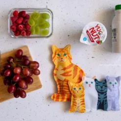 Kühlpads 2er Set KATZEN - weiche Kühl-Gelpads für Lunchbox & Kühltasche