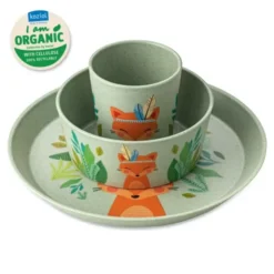 Kinder Geschirrset 3-teilig Fuchs - Kids Set ORGANIC
