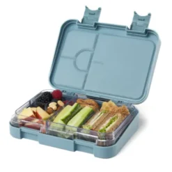 Kinderlunchbox BAGGER & AFFE mit Fächern, Bentobox M blau