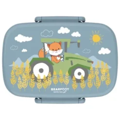 Kinderlunchbox Bento Box Set - Traktor Fuchs blau