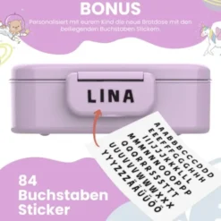 Kinderlunchbox Bento Box Set - Einhorn lila