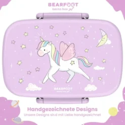 Kinderlunchbox Bento Box Set - Einhorn lila