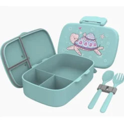 Kinderlunchbox Bento Box Set - Schildkröte mint