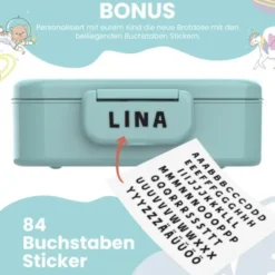 Kinderlunchbox Bento Box Set - Schildkröte mint