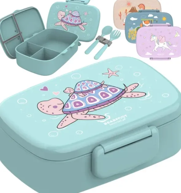 Kinderlunchbox Bento Box Set - Schildkröte mint
