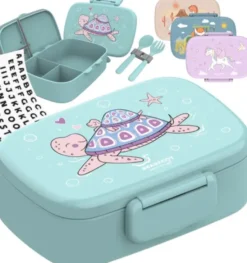 Kinderlunchbox Bento Box Set - Schildkröte mint