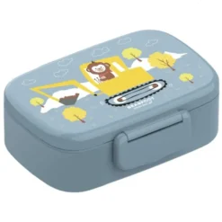 Kinderlunchbox Bento Box Set - Bagger Affe blau