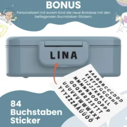 Kinderlunchbox Bento Box Set - Bagger Affe blau