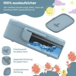Kinderlunchbox Bento Box Set - Bagger Affe blau