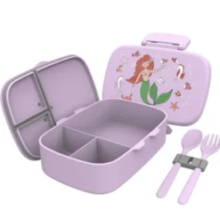 Kinderlunchbox Bento Box Set - Meerjungrau lila