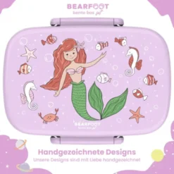 Kinderlunchbox Bento Box Set - Meerjungrau lila