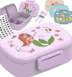Kinderlunchbox Bento Box Set - Meerjungrau lila