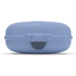 Kinderlunchbox blau 600 ml mit wechselbaren Tiermotiven