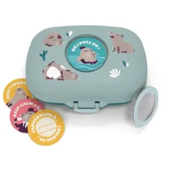 Kinderlunchbox Capybara Motiv mint 600 ml