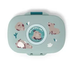 Kinderlunchbox Capybara Motiv mint 600 ml