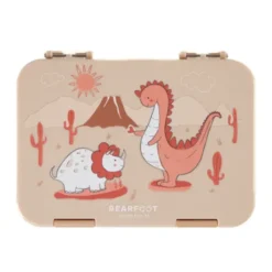 Kinderlunchbox DINOSAURIER mit Fächern, Bentobox M sand