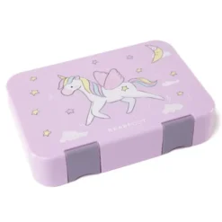 Kinderlunchbox EINHORN mit Fächern, Bentobox M purple