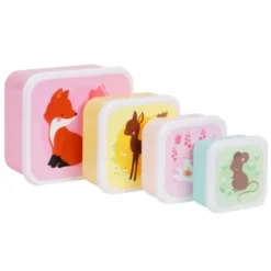 Kinderlunchboxen & Snackboxen Forest Friends 4er-Set