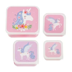 Kinderlunchboxen & Snackboxen Unicorn 4er-Set