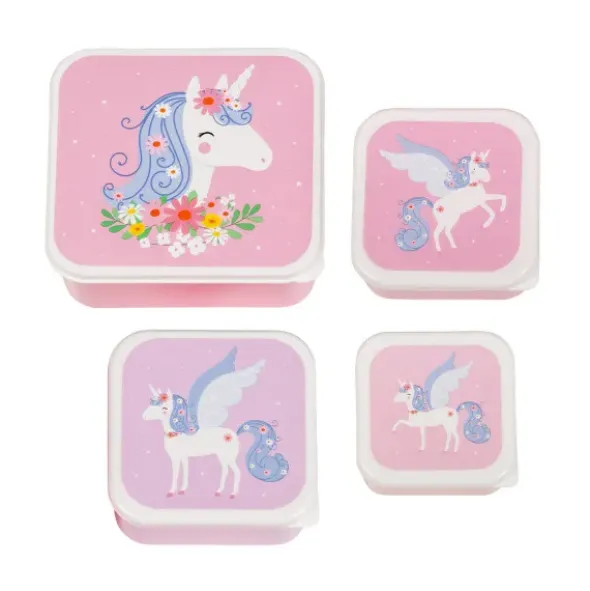 Kinderlunchboxen & Snackboxen Unicorn 4er-Set