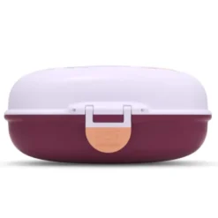 Kinderlunchbox Eulen Motiv lila 600 ml