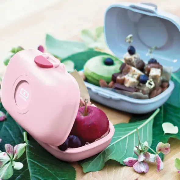 Kinderlunchbox Eulen Motiv lila 600 ml