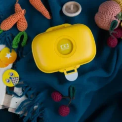 Kinderlunchbox grün 600 ml mit wechselbaren Tiermotiven