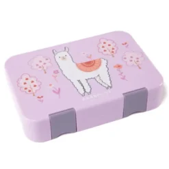 Kinderlunchbox LAMA mit Fächern, Bentobox M purple