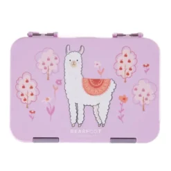 Kinderlunchbox LAMA mit Fächern, Bentobox M purple