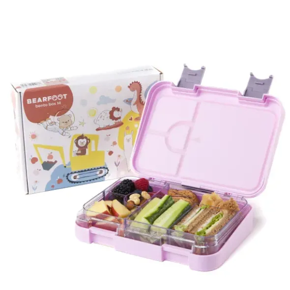 Kinderlunchbox LAMA mit Fächern, Bentobox M purple