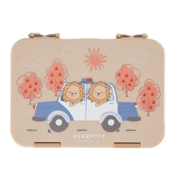Kinderlunchbox LÖWEN POLIZEI mit Fächern, Bentobox M sand