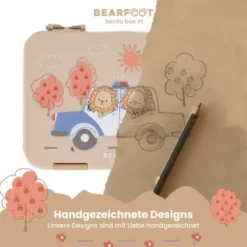 Kinderlunchbox LÖWEN POLIZEI mit Fächern, Bentobox M sand
