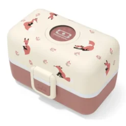 Kinder Lunchbox MB TRESOR Fuchs rosa – inklusive 2 Snackboxen