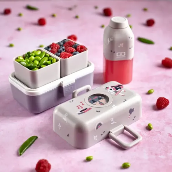 Kinder Lunchbox MB TRESOR Fuchs rosa – inklusive 2 Snackboxen